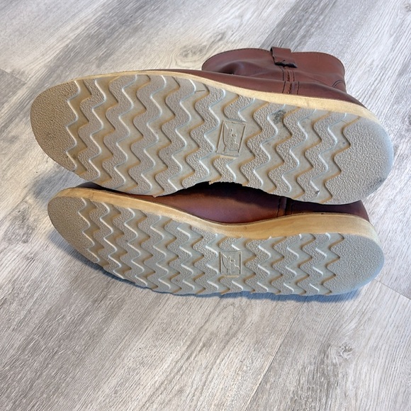 Vintage Red Wing Irish Setter 866 Pecos Traction Tred Pull-On Leather Work Boots - Picture 11 of 12